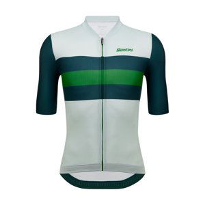 SANTINI Cyklistický dres s krátkym rukávom - ECO SLEEK NEW BENGAL  - svetlo zelená M