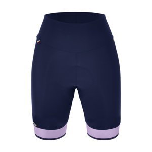 SANTINI Cyklistické nohavice krátke bez trakov - GIADA PURE - modrá/fialová XS
