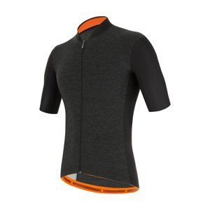 SANTINI Cyklistický dres s krátkym rukávom - COLORE PURO - čierna 4XL