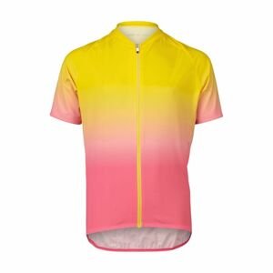 POC Cyklistický dres s krátkym rukávom - XC  - žltá/ružová 130 cm