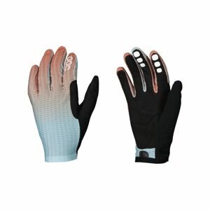 POC Cyklistické rukavice dlhoprsté - SAVANT MTB - červená/svetlo modrá/čierna XS
