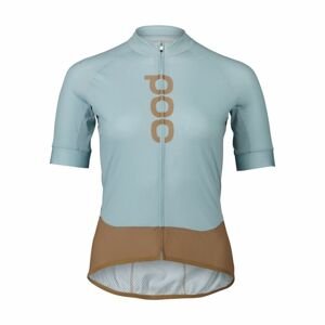POC Cyklistický dres s krátkym rukávom - ESSENTIAL ROAD  - modrá/hnedá L