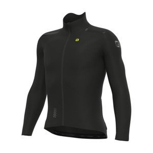 ALÉ Cyklistický dres s dlhým rukávom zimný - DEFENCE R-EV1 - čierna