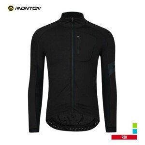 MONTON Cyklistická zateplená bunda - PRO JOES WINTER - čierna 2XL