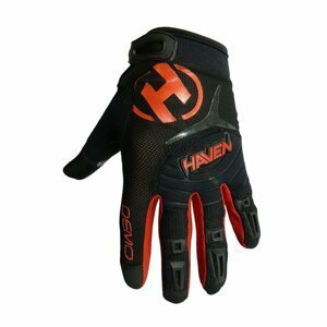HAVEN Cyklistické rukavice dlhoprsté - DEMO LONG - čierna/červená L