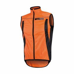 BIOTEX Cyklistická vesta - X-LIGHT - oranžová/čierna 2XL