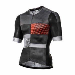 MONTON Cyklistický dres s krátkym rukávom - CONCRETE JUNGLE - šedá/čierna