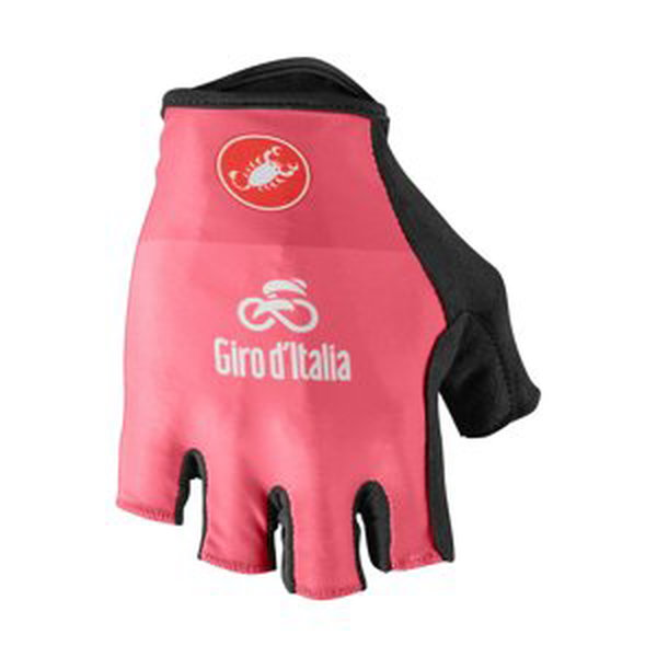 CASTELLI Cyklistické rukavice krátkoprsté - GIRO D'ITALIA - ružová S