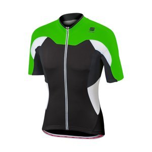 SPORTFUL Cyklistický dres s krátkym rukávom - CRANK - zelená/čierna