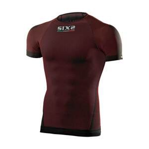 SIX2 Cyklistické tričko s krátkym rukávom - TS1 - červená