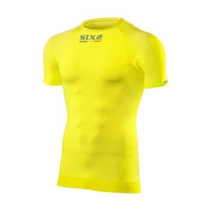 SIX2 Cyklistické tričko s krátkym rukávom - TS1 - žltá 2XL