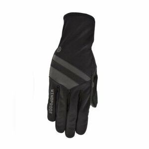 AGU Cyklistické rukavice dlhoprsté - WINDPROOF - čierna XL