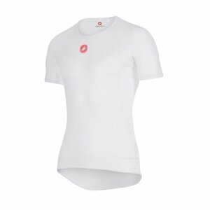 CASTELLI Cyklistické tričko s krátkym rukávom - PRO ISSUE - biela M