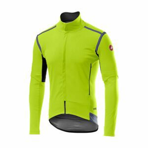 CASTELLI Cyklistická zateplená bunda - PERFETTO ROS CONVERT - žltá 2XL