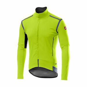 CASTELLI Cyklistická zateplená bunda - PERFETTO ROS CONVERT - žltá XL