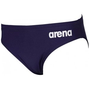 Arena solid brief navy 34