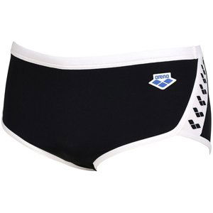 Arena icons swim low waist short solid black/white s - uk32