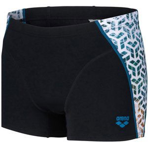 Arena planet water swim shorts black/white multi xl - uk38