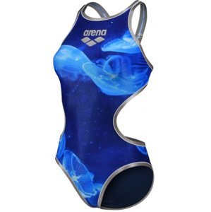 Arena one floating tech back one piece silver/white/navy l - uk36