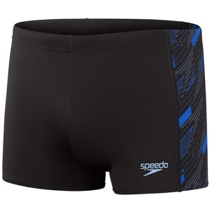 Speedo hyperboom panel aquashort black/curious blue/true cobalt m -