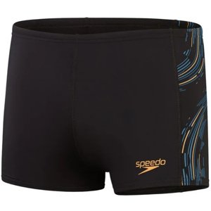 Speedo tech panel aquashort black/mandarin peel/dark teal xxl - uk40