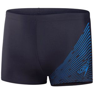 Speedo medley logo aquashort true navy/true cobalt m - uk34