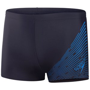 Speedo medley logo aquashort true navy/true cobalt xl - uk38