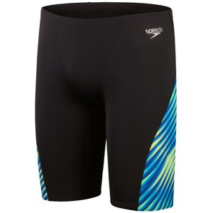 Speedo allover digi v-cut jammer black/true cobalt l - uk36