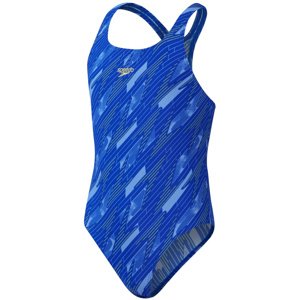 Speedo hyperboom allover medalist girls navy/blue 128cm