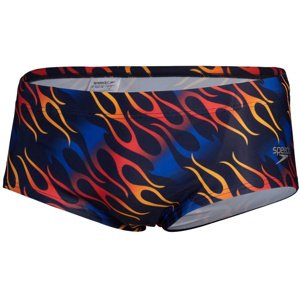 Speedo club training allover 13.5cm brief flaming wheels xs - uk30