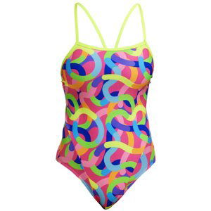 Funkita curly wurly single strap one piece l - uk36