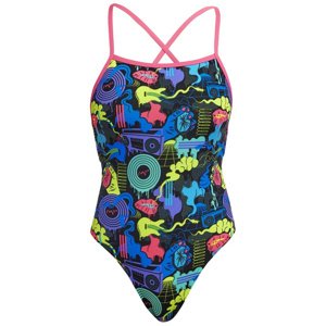 Funkita poppy long strapped in one piece xl - uk38