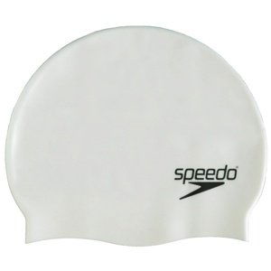 Speedo plain flat silicone junior biela