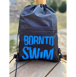 Plavecký batôžok borntoswim swimbag čierno/modrá