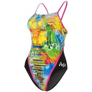 Dámske plavky michael phelps selaron lady racing back black/dark pink