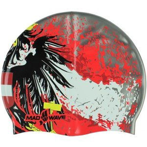 Plavecká čiapka mad wave austria silicone swim cap červená