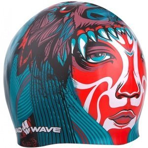 Plavecká čiapka mad wave tribe swim cap modro/červená