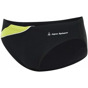 Pánske plavky aqua sphere eliott repreve slip black/bright green 34