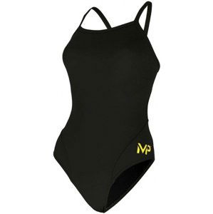 Dámske plavky michael phelps solid mid back black 26