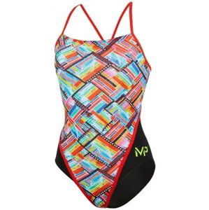 Dámske plavky michael phelps subway racing back multicolor/black 26