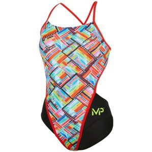 Dámske plavky michael phelps subway open back multicolor/black 26