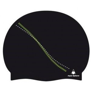 Plavecká čiapka aqua sphere dakota cap čierna/zelená