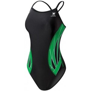 Dámske plavky tyr phoenix diamondfit black/green 30