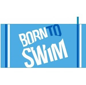 Borntoswim microfibre towel big logo svetlo modrá