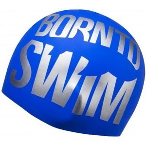 Plavecká čiapka borntoswim seamless swimming cap tmavo modrá