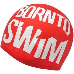 Plavecká čiapka borntoswim seamless swimming cap červená