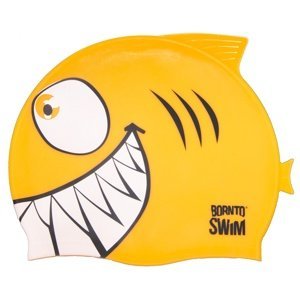 Detská plavecká čiapka borntoswim shark junior swim cap oranžová
