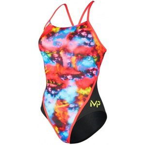 Dámske plavky michael phelps foggy racing back multicolor/black 26