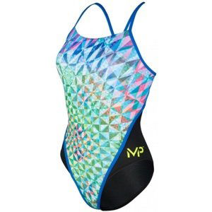 Dámske plavky michael phelps chrystal racing back multicolor/black 28