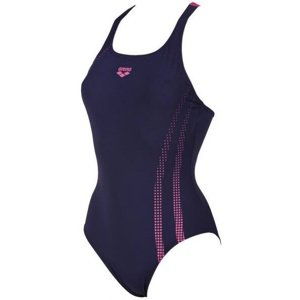 Dámske plavky arena shadow one piece navy/pink 30